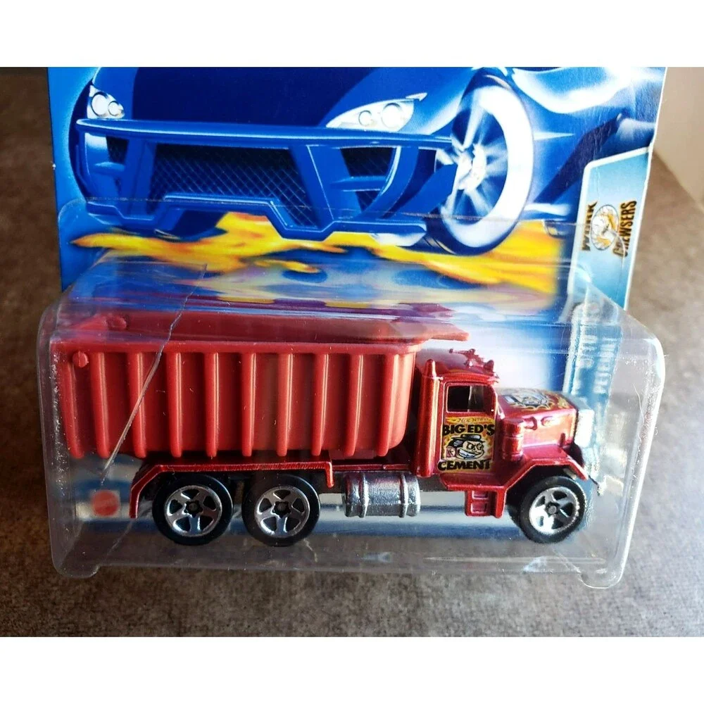 2003 Hot Wheels PETERBILT DUMP TRUCK Red #159 WORK CREWSERS 5/10 ZAMAC Big Ed's